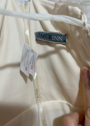 Straplez Vintage A Kesim Beyaz nişanlık - Görsel 6