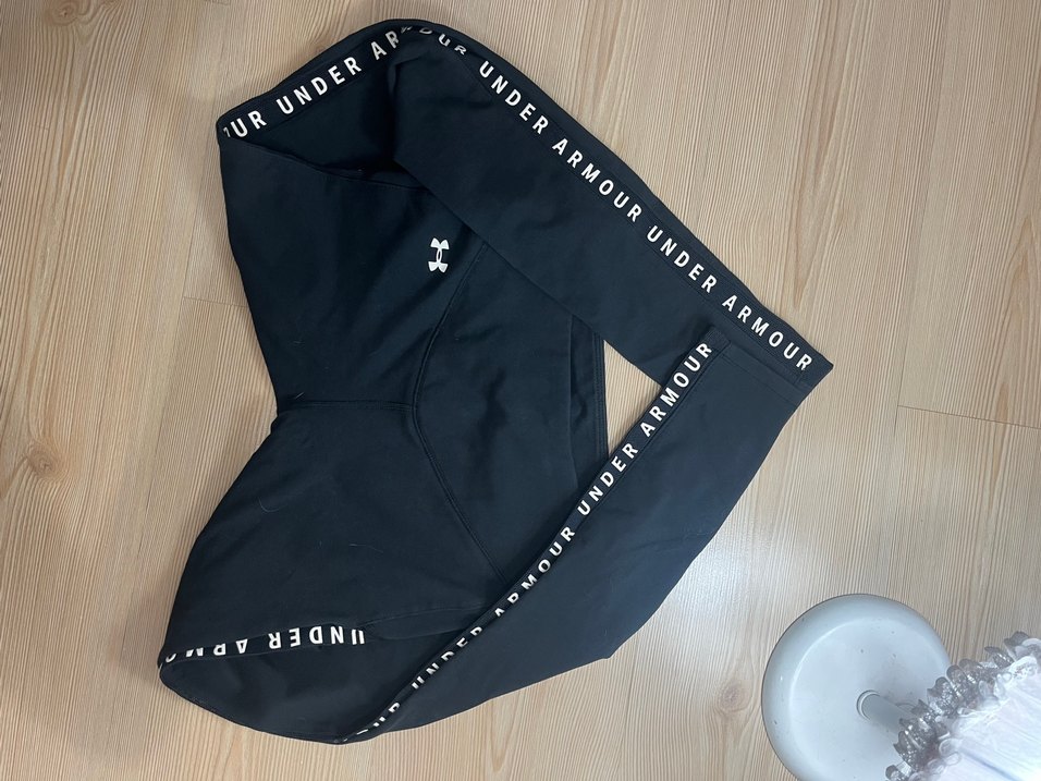 Siyah Baskılı Spor Kadın Tayt - Görsel 2