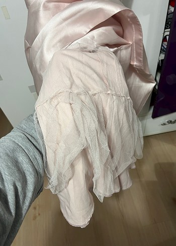 Pembe Midi Kadın Abiye Elbise - Görsel 4