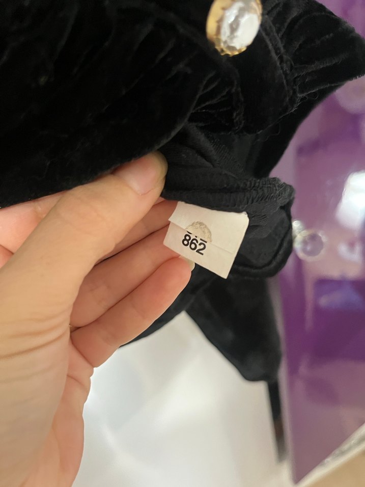 Düğmeli Siyah Süet V Yakalı Kadın Gömlek - Görsel 5