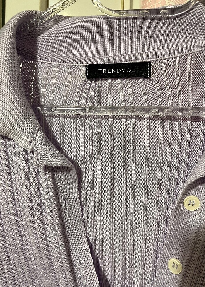 Lila şık bluz - Görsel 2