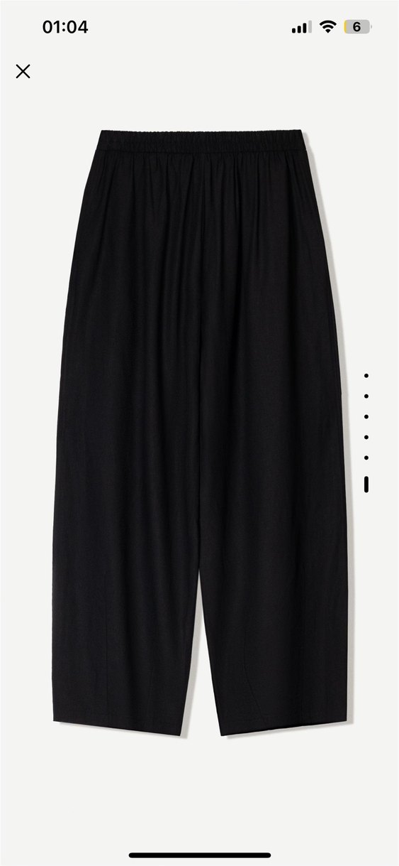 Keten karışımlı balloon fit pantolon - Görsel 3