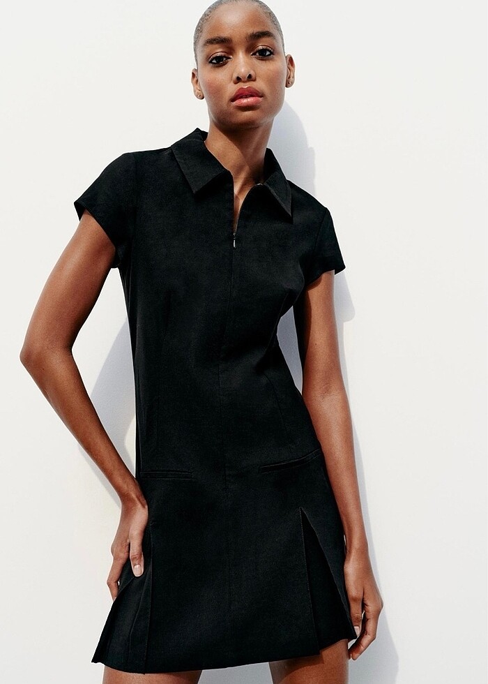 Zara Pilili Elbise - Görsel 2