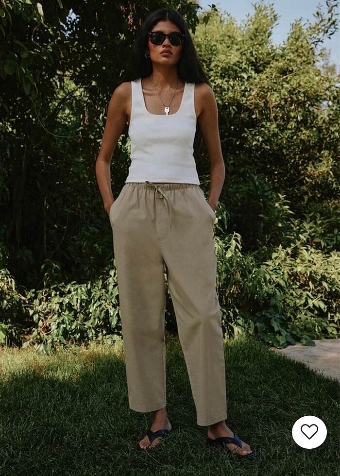 Suud Collection Sütlü Kahve  Rahat Kesim Pantolon - Görsel 3