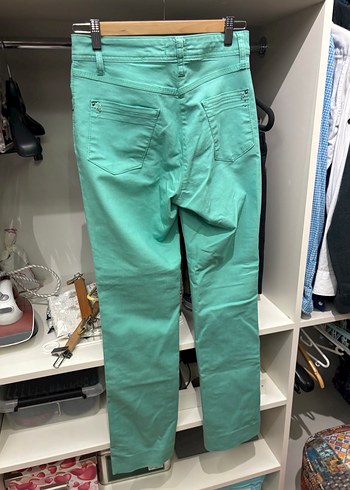 Diğer Turkuaz Kadın Kot Pantolon, Kemerli,
