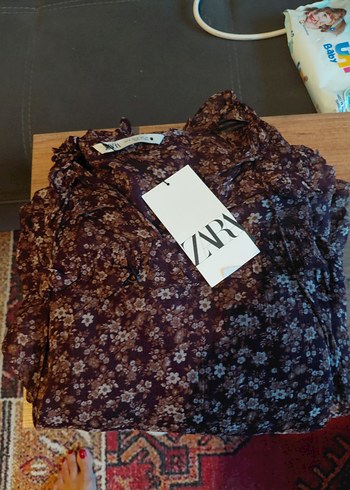 Kahverengi Çiçek Desenli Uzun Bohem Elbise - Görsel 8