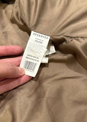 Bej Kadın Deri Biker Ceket - Görsel 7