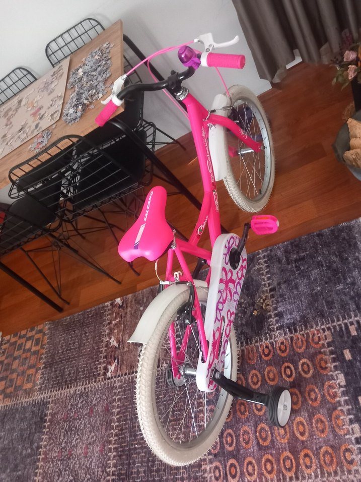 Renkli Pembe Çocuk Üç Tekerlekli Bisiklet Salcano marka - Görsel 2