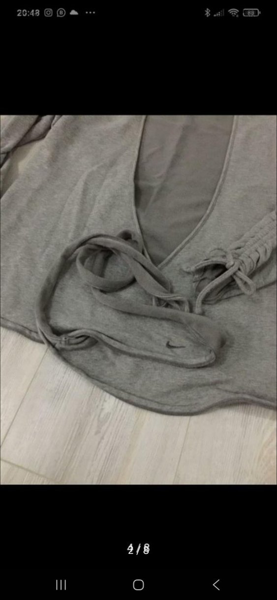 Gri V Yakalı Kadın Hırka - Görsel 5