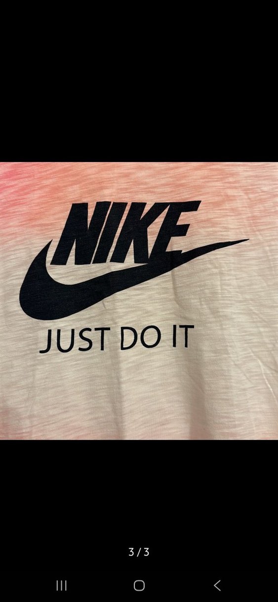 Nike Kız Çocuk Pembe Batik Desenli Tişört - Görsel 2