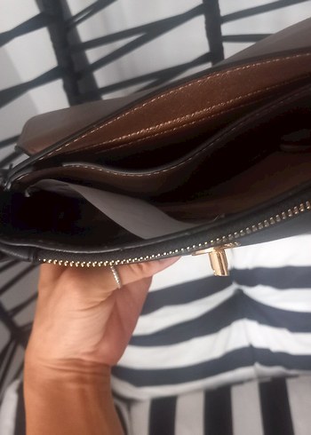 Siyah Deri Kadın Omuz Çantası - Görsel 5