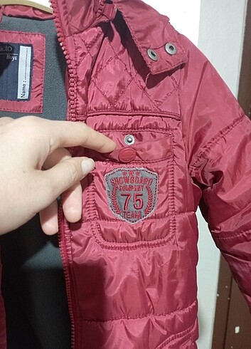 6 Yaş Beden bordo Renk Mont,