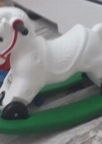 Beyaz Sallanan At Oyuncak - Görsel 3