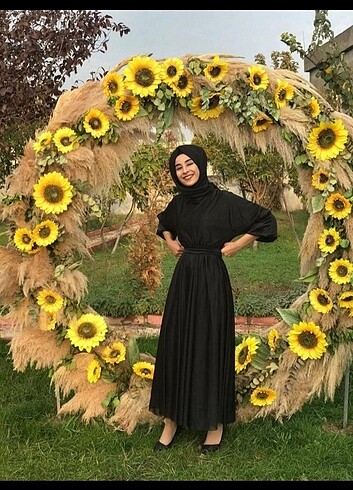 Siyah tesettür elbise 
