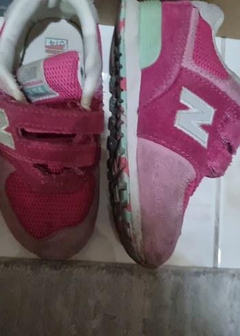 31 Beden pembe Renk Kız Çocuk Pembe Cırt Cırtlı Spor Ayakkabı