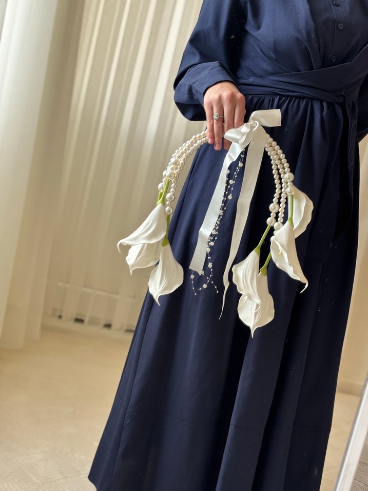 İncili ıslak gala gelin buketi - Görsel 3