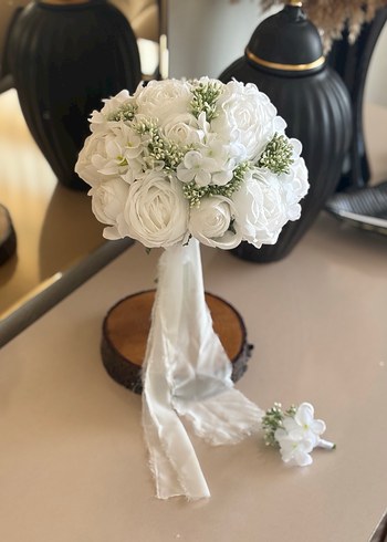 Şakayık ortanca gelin Buketi - Görsel 3