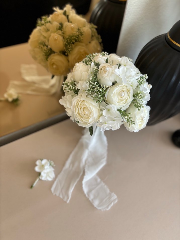 Şakayık ortanca gelin Buketi - Görsel 3