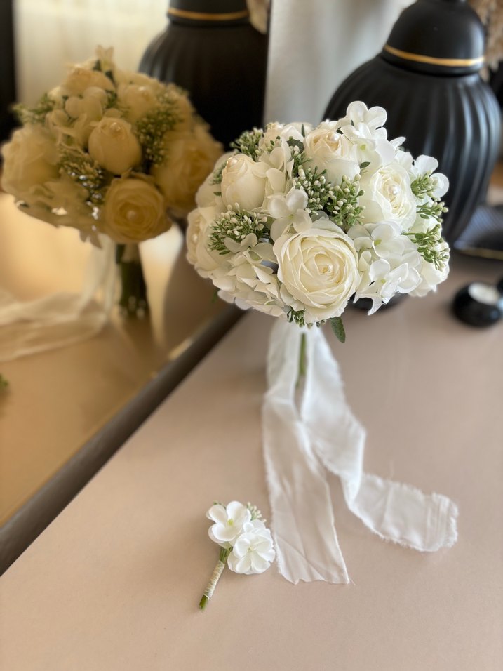 Şakayık ortanca gelin Buketi - Görsel 4