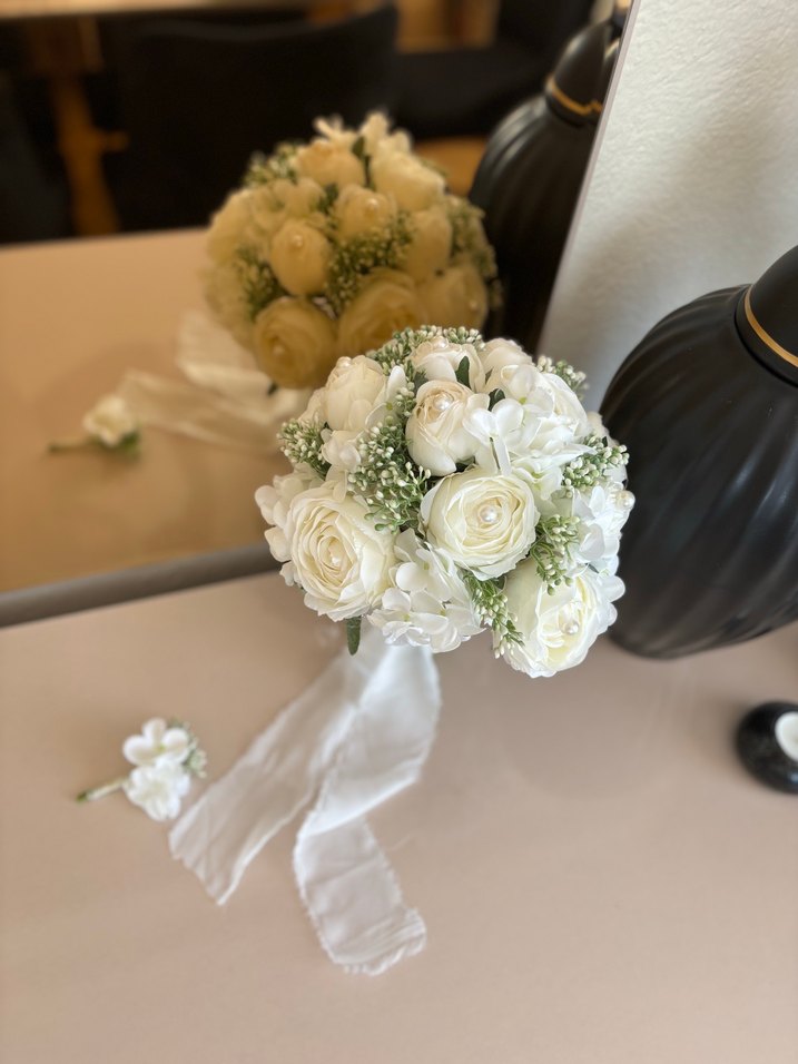 Şakayık ortanca gelin Buketi - Görsel 2