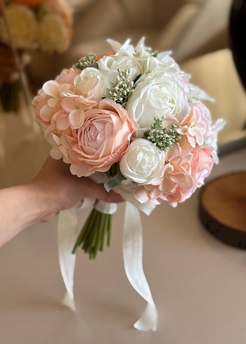 Şakayık ortanca gelin Buketi - Görsel 3