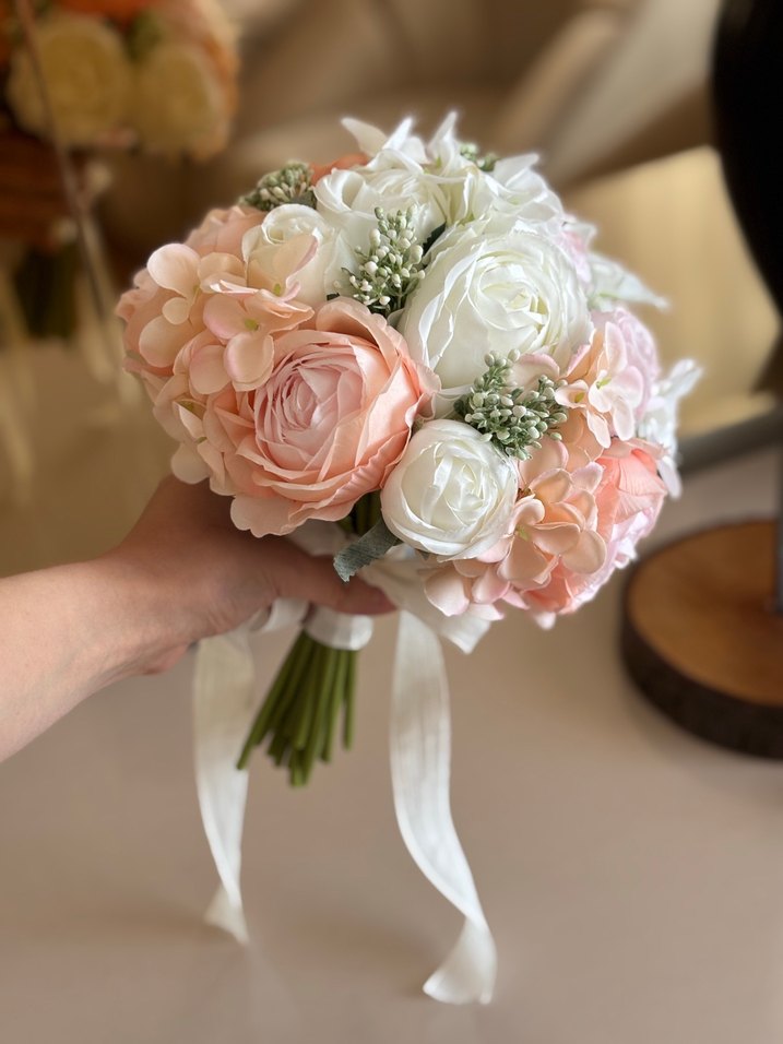 Şakayık ortanca gelin Buketi - Görsel 3