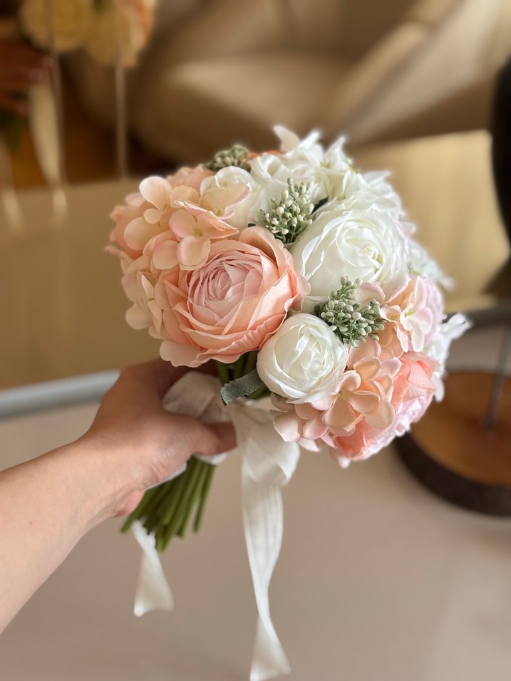 Şakayık ortanca gelin Buketi - Görsel 2