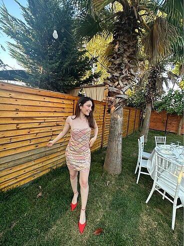 s Beden Mango elbise