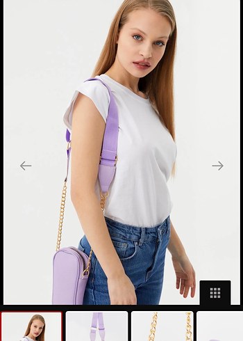 ECROU Kordon Askılı Telefon Çanta Lila - Görsel 2