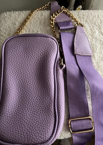 ECROU Kordon Askılı Telefon Çanta Lila - Görsel 3