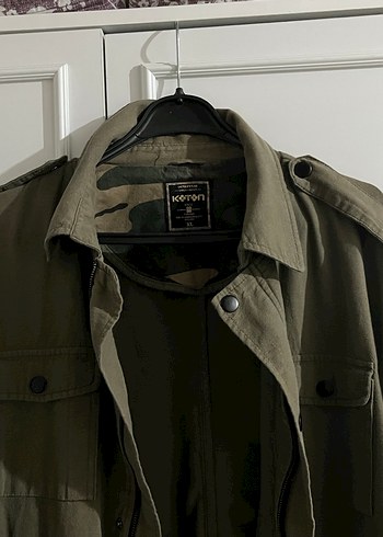 Koton Haki Keten Ceket - Görsel 4