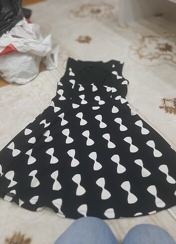 Siyah 38 m beden kilos elbise  - Görsel 2