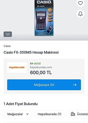 CASİO FX-350MS SIFIR GİBİ VE SIFIRI 600 TL