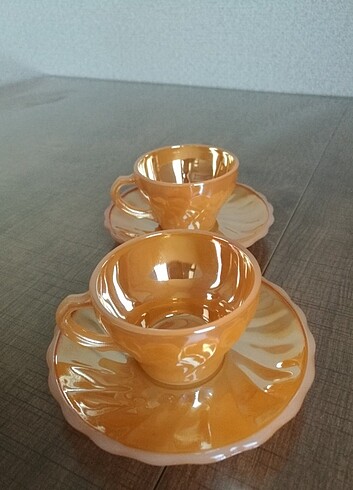 Anchor Hocking Vintage Nostaljik Kahve Fincanı 4 Parça