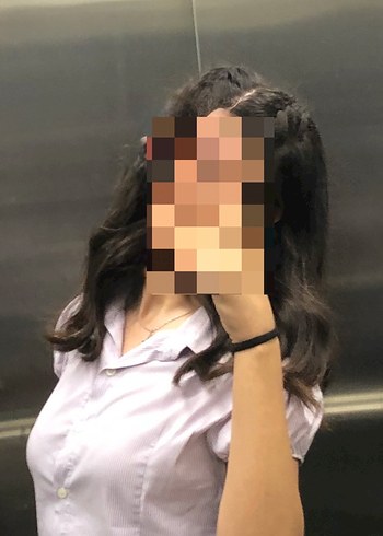 Lila beyaz gömlek - Görsel 2