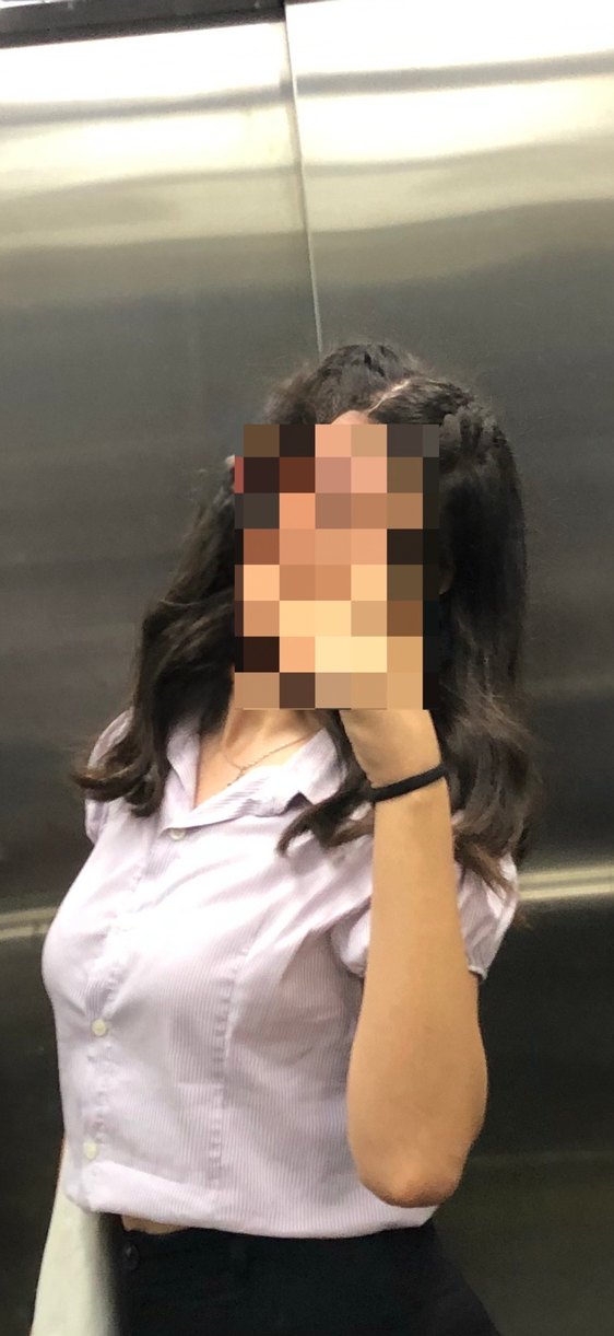 Lila beyaz gömlek - Görsel 2