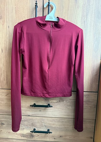 Kırmızı V Yaka Kadın Kazak - Görsel 2