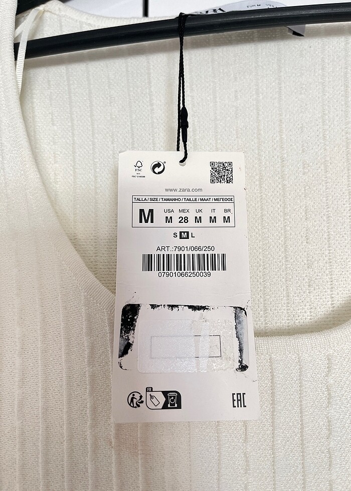 Zara örme mini skater elbise - Görsel 3