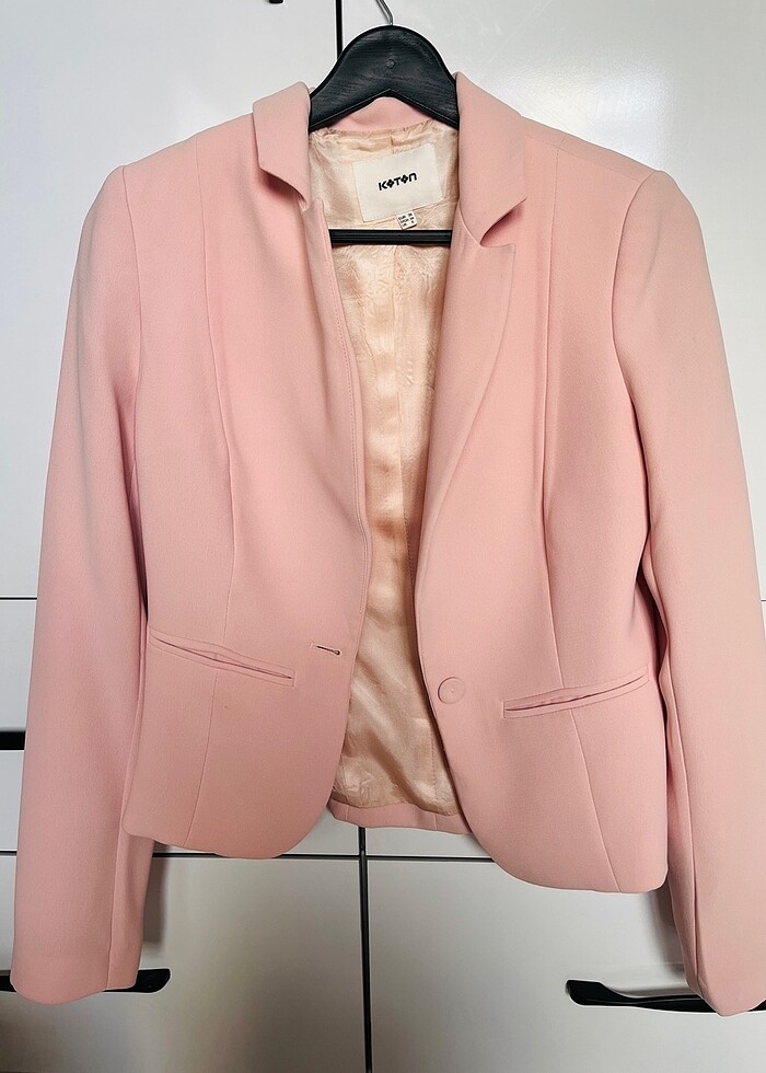 Koton pembe blazer ceket - Görsel 5