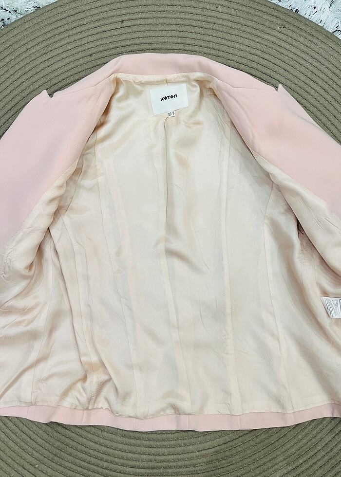 Koton pembe blazer ceket - Görsel 4