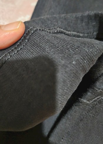 Kadın Siyah Pilili Kumaş Pantolon - Görsel 3