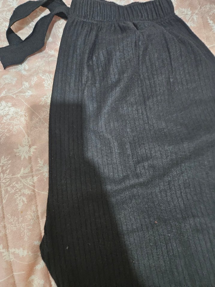 Kadın Siyah Pilili Kumaş Pantolon - Görsel 5