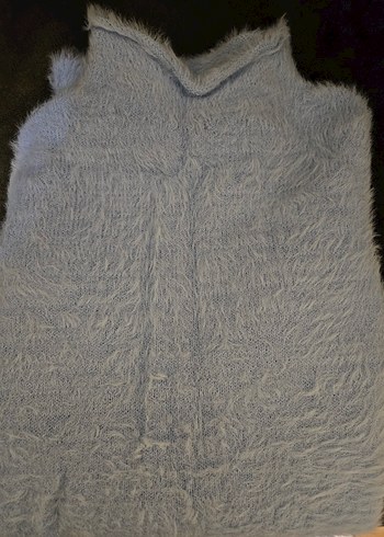 Mavi Kadın Peluş Boğazlı Kazak - Görsel 3