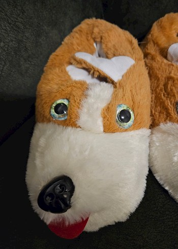 Kahverengi Peluş Erkek Çocuk Terlikleri - Görsel 2