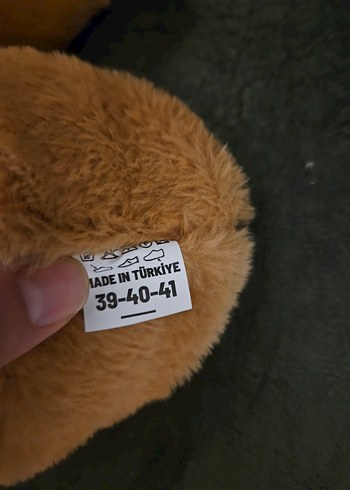 Kahverengi Peluş Erkek Çocuk Terlikleri - Görsel 6