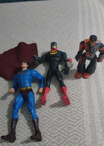 Beden Renk Siyah ve Koyu Süper Kahraman Aksiyon Batman Figürleri