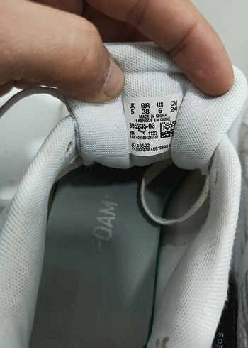 Puma Beyaz Gri Erkek Spor Ayakkabı - Görsel 7