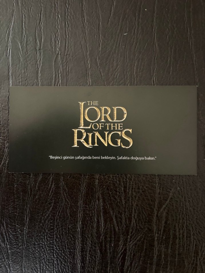 The Lord of The Rings Paribu Cineverse Hatıra Bileti - Görsel 2