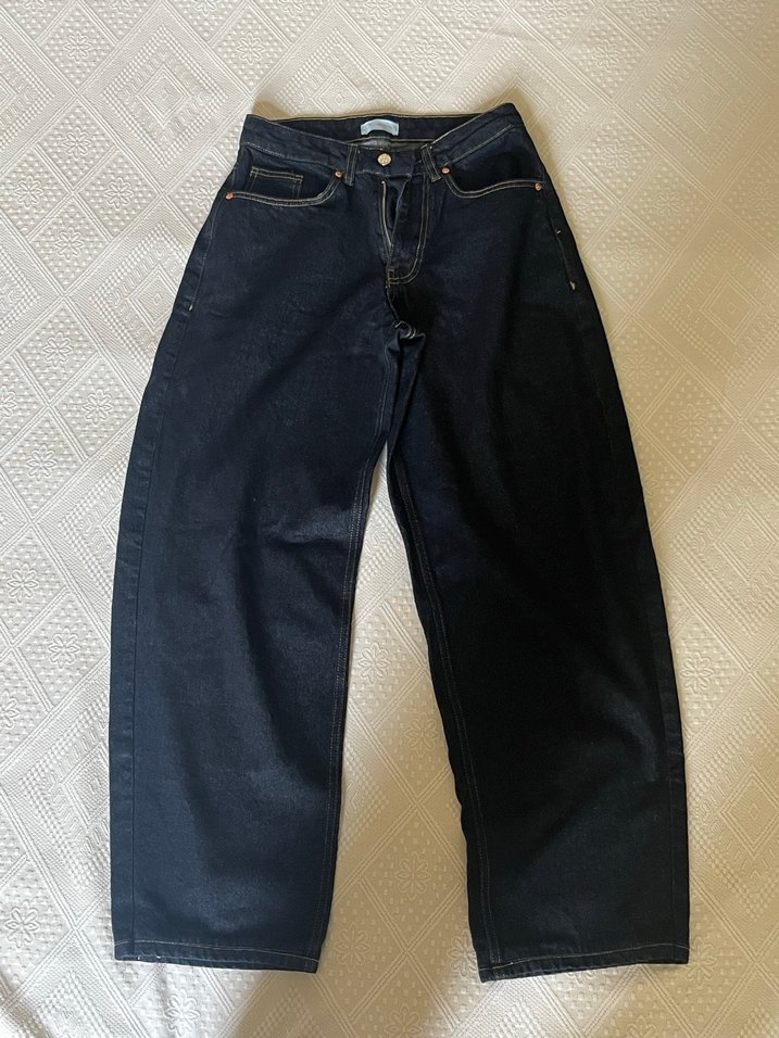 Lacivert Kadın Kot Pantolon - Görsel 2