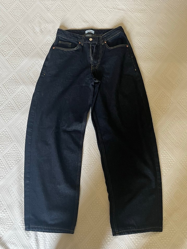 Lacivert Kadın Kot Pantolon - Görsel 3